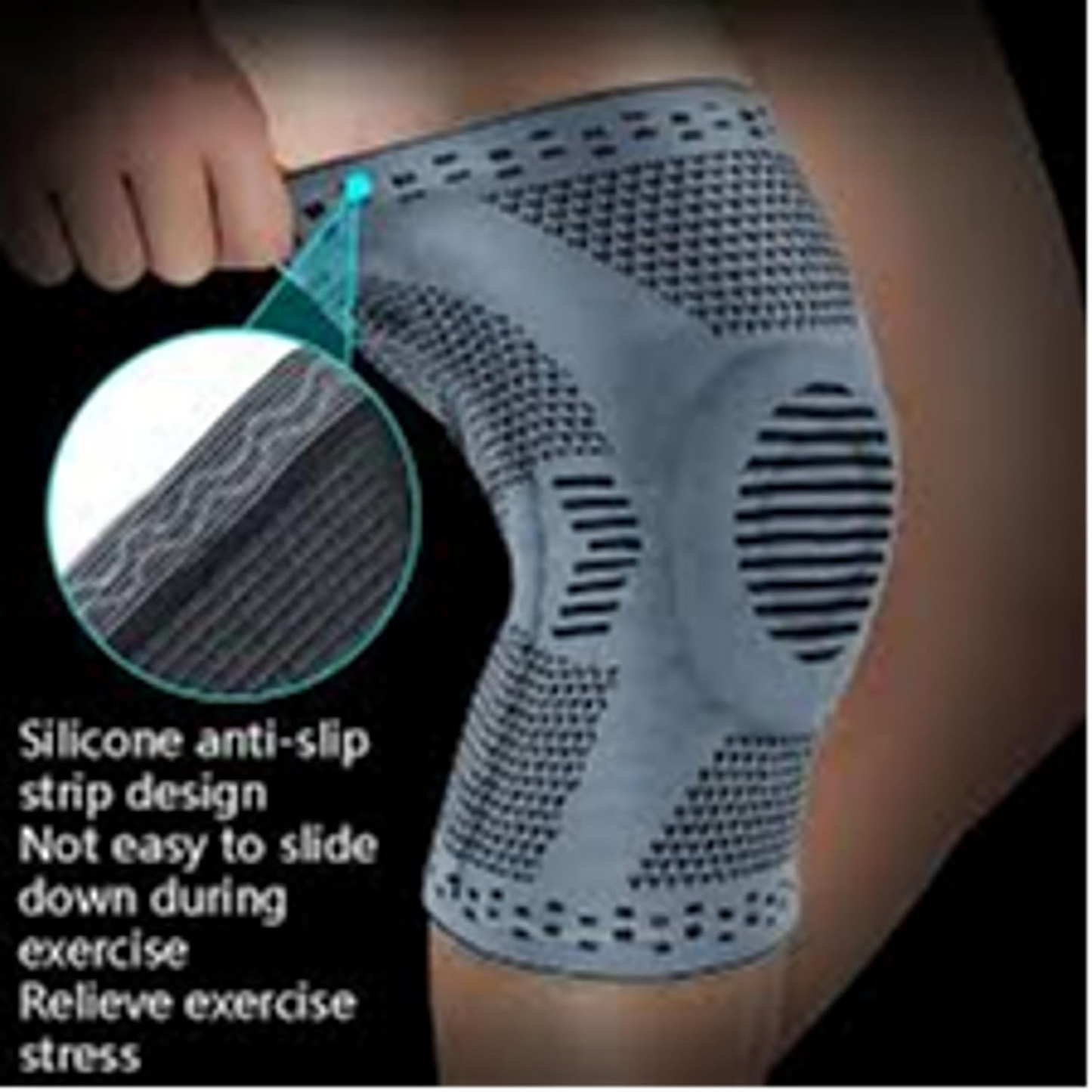 2 Pack Knee Braces for Men and Women Compression Knee Support Sleeves for Running, Sports, Arthritis, ACL, Meniscus Tear, Weightlifting & Knee Pain Relief Comfortable & Breathable Design