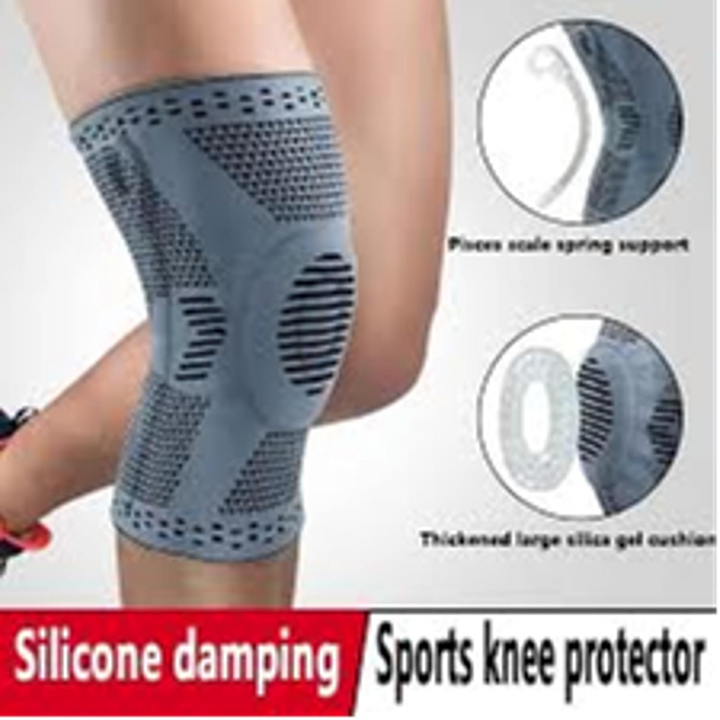2 Pack Knee Braces for Men and Women Compression Knee Support Sleeves for Running, Sports, Arthritis, ACL, Meniscus Tear, Weightlifting & Knee Pain Relief Comfortable & Breathable Design