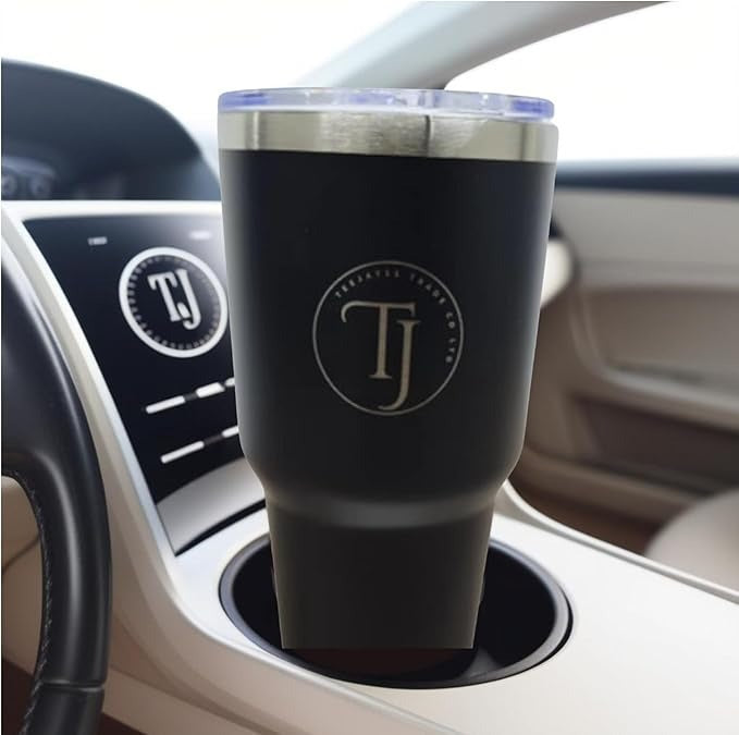 Teejay11 30 oz Stainless Steel Travel Mug with Lid Double Wall Vacuum Insulated Coffee Tumblers Keeps Drinks Hot or Cold 30oz Tumbler Ideal for Water,Ice Coffee, Tea, Smoothie & More