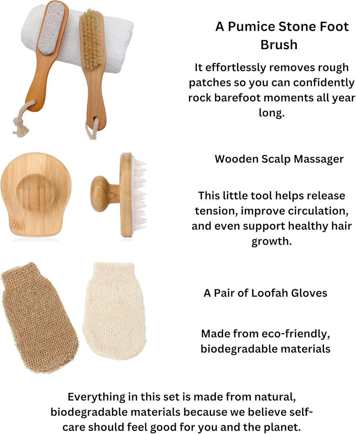 Teejay11 Exfoliating lymphatic Dry Brush Spa Set Body Care Exfoliating Gloves, Body Scrubber dry brushing body brush, Loofah washcloth mitt for men & women