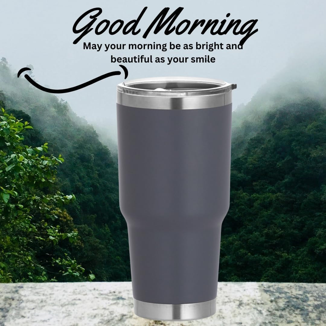 Teejay11 30 oz Stainless Steel Travel Mug with Lid Double Wall Vacuum Insulated Coffee Tumblers Keeps Drinks Hot or Cold 30oz Tumbler Ideal for Water,Ice Coffee, Tea, Smoothie & More