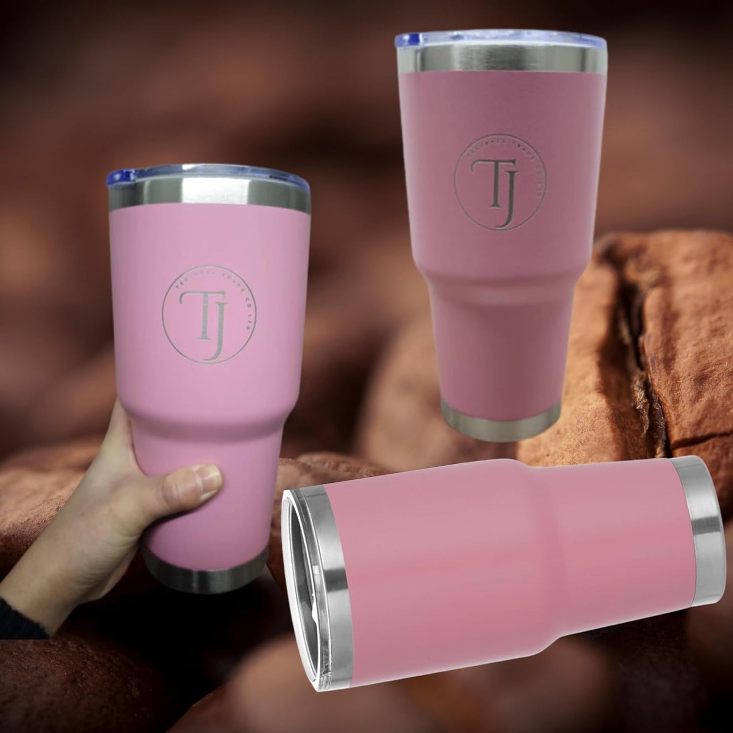 Teejay11 30 oz Stainless Steel Travel Mug with Lid Double Wall Vacuum Insulated Coffee Tumblers Keeps Drinks Hot or Cold 30oz Tumbler Ideal for Water,Ice Coffee, Tea, Smoothie & More