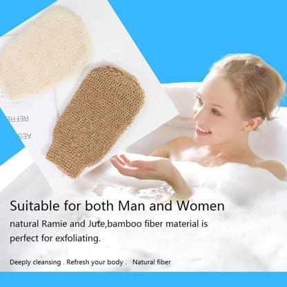 Teejay11 Exfoliating lymphatic Dry Brush Spa Set Body Care Exfoliating Gloves, Body Scrubber dry brushing body brush, Loofah washcloth mitt for men & women