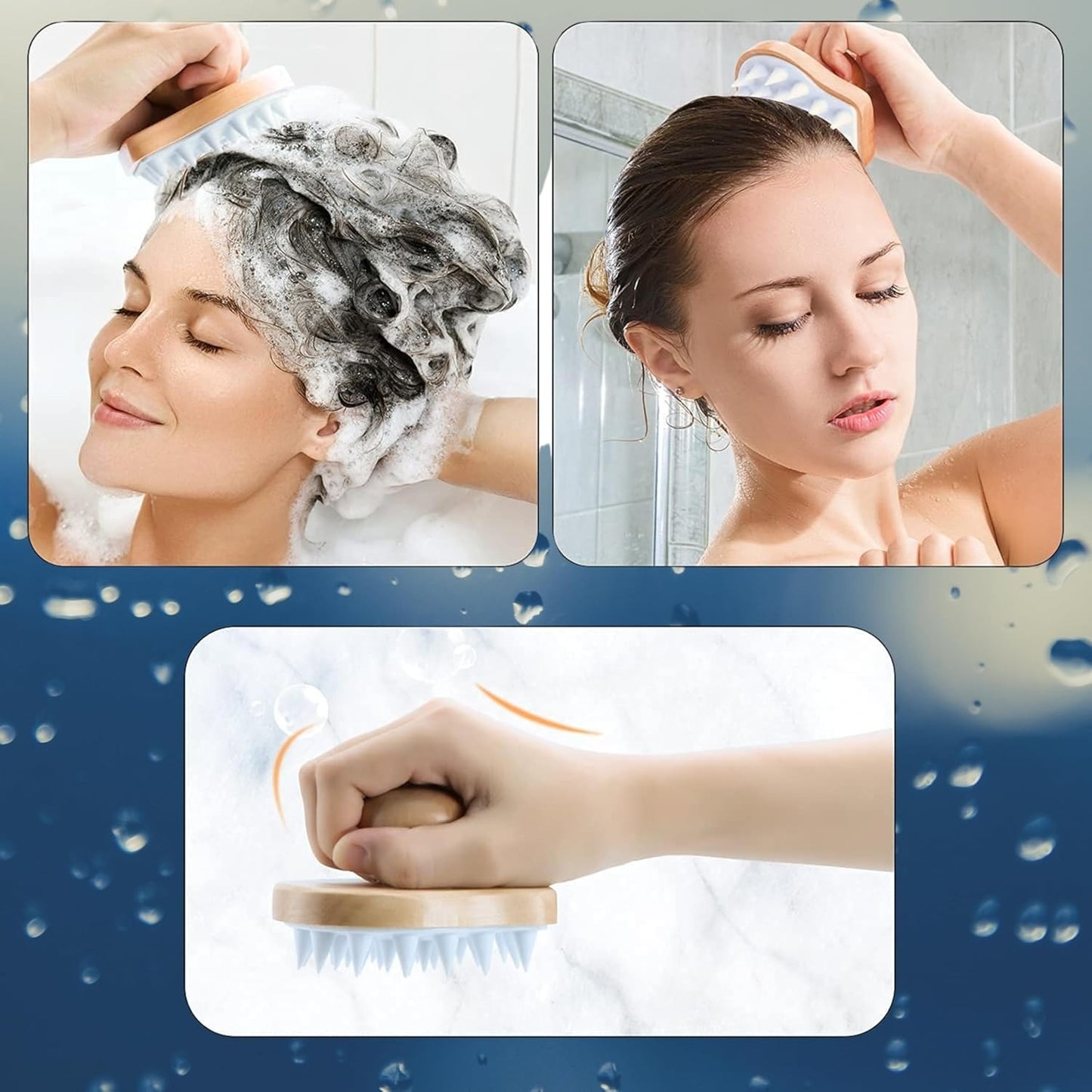Teejay11 Exfoliating lymphatic Dry Brush Spa Set Body Care Exfoliating Gloves, Body Scrubber dry brushing body brush, Loofah washcloth mitt for men & women
