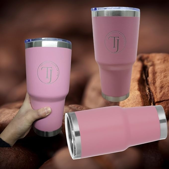 Teejay11 30 oz Stainless Steel Travel Mug with Lid Double Wall Vacuum Insulated Coffee Tumblers Keeps Drinks Hot or Cold 30oz Tumbler Ideal for Water,Ice Coffee, Tea, Smoothie & More